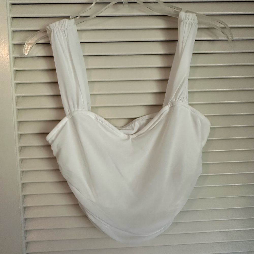 SHEIN Cream Sleeveless Top
